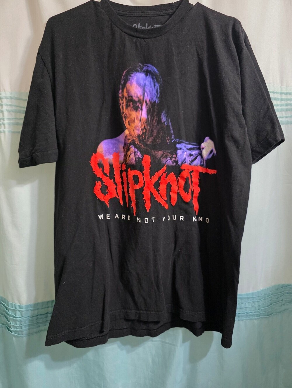 Slipknot XL Black Graphic T-Shirt Band Art, Made in Mexico